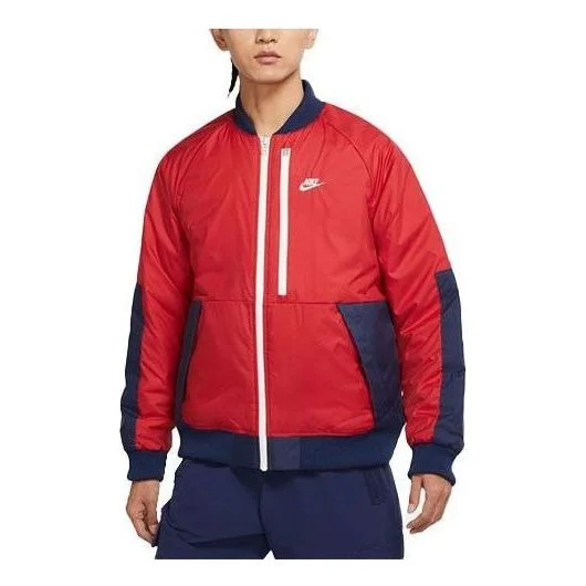 Nike Sportswear Therma-FIT Legacy Reversible Bomber Jacket 'Red Blue' DD6850-687 - 1