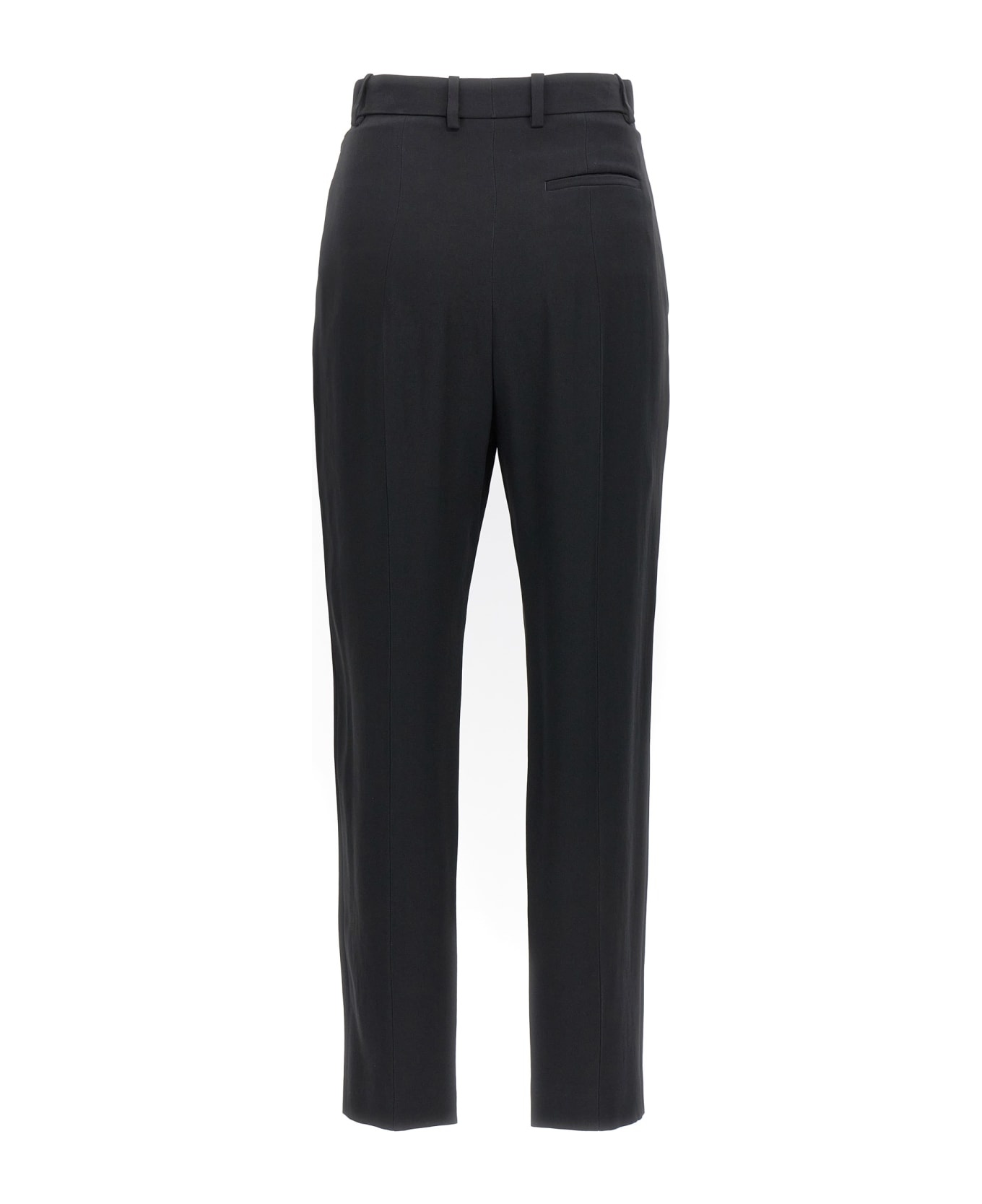 Crepe Pants With Straight Legs - 2