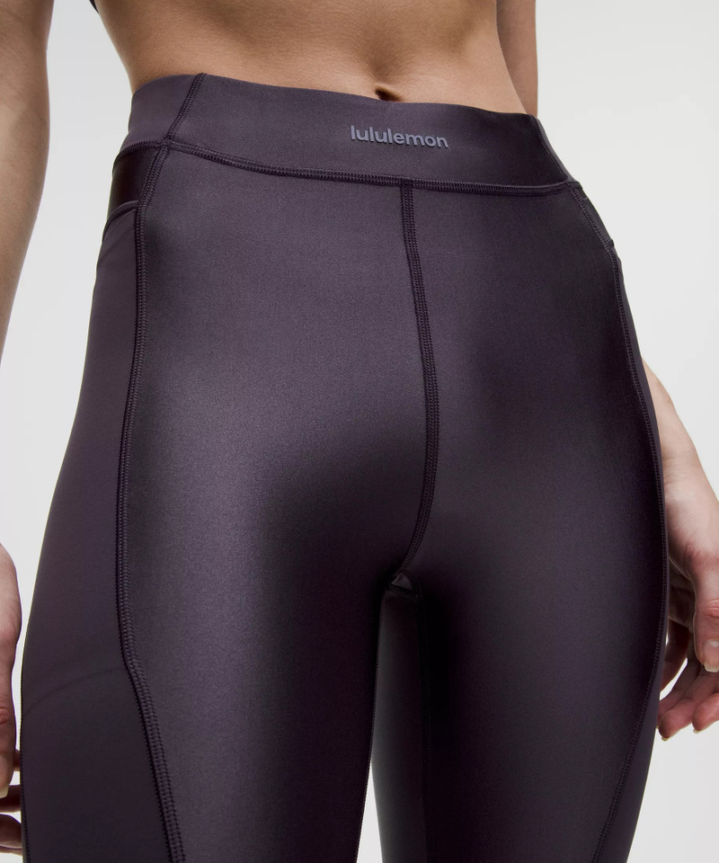 Satin Shine Panelled High-Rise Tight 25" *Wordmark 4