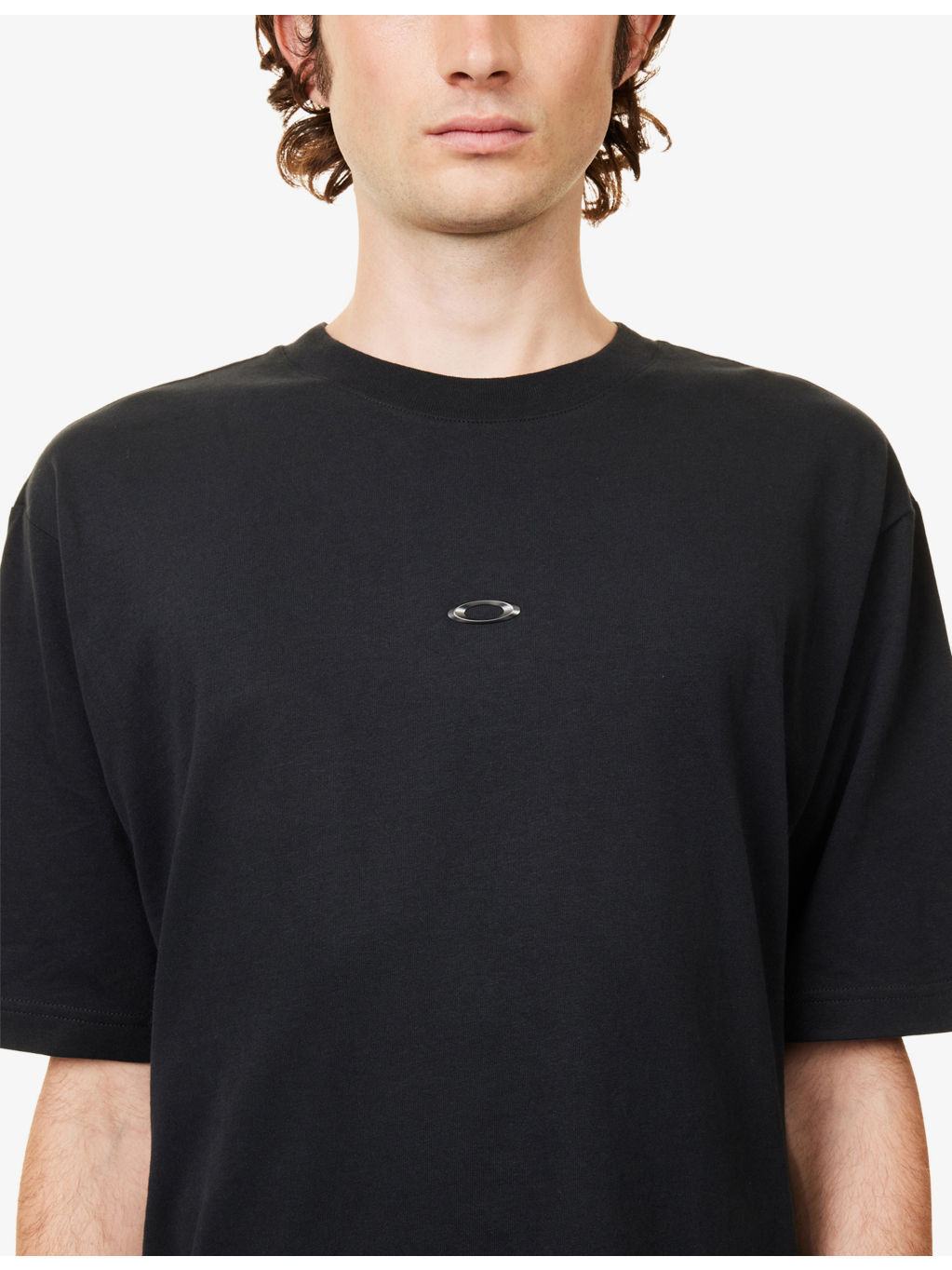 Metal Rise Logo-Plaque Cotton T-Shirt - 5