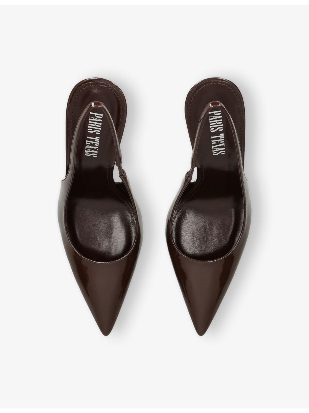 Lidia 105 Patent-Leather Slingback Courts - 2
