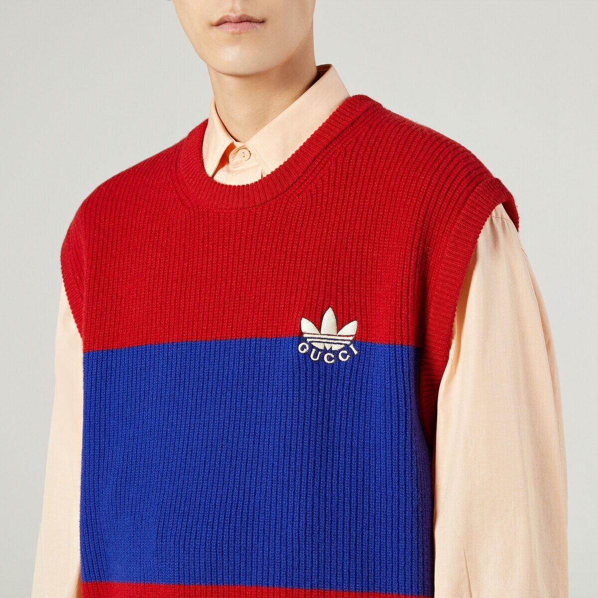 adidas x Gucci wool vest - 4