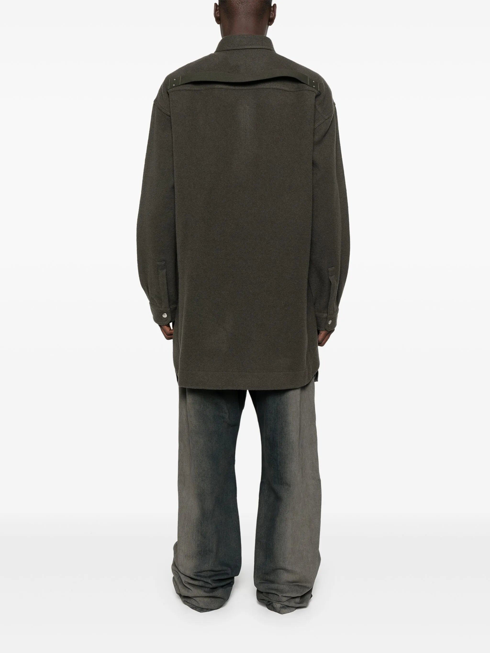 Rick Owens Double-pocket Wool Shirt Jacket - 3