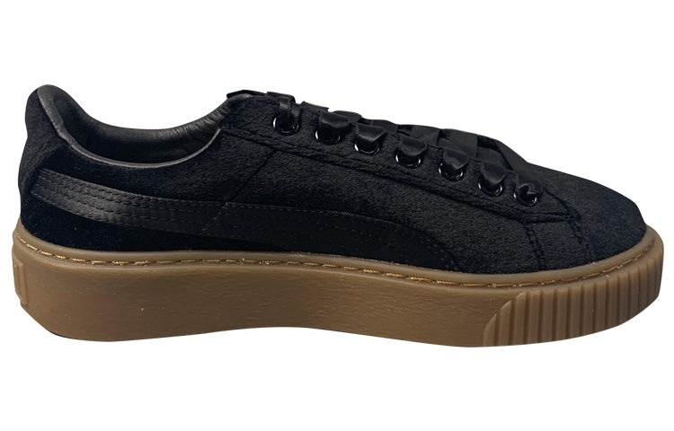 (WMNS) PUMA Suede Platform 'Black' 366721-03 - 2
