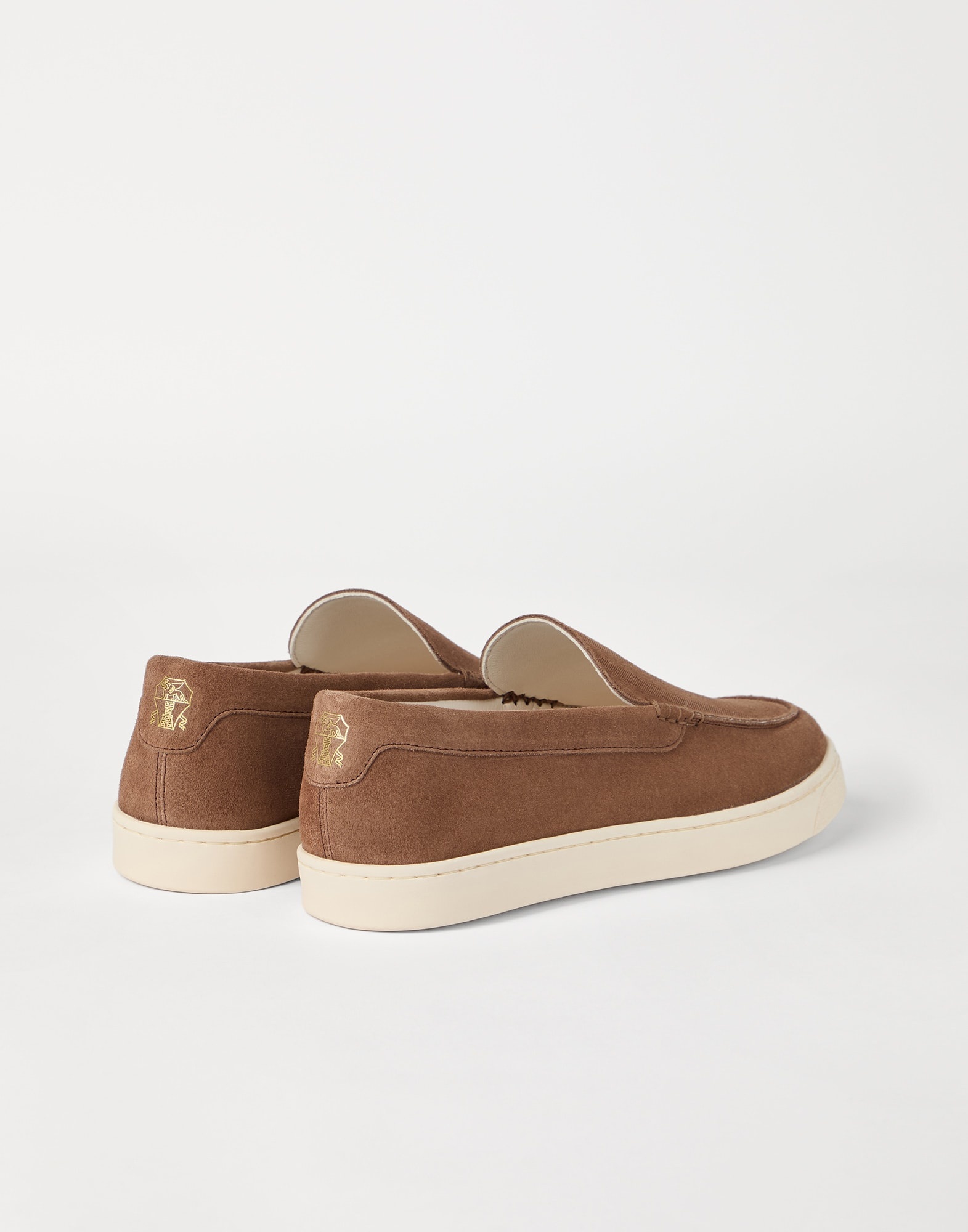 Chevron-effect suede loafers - 2