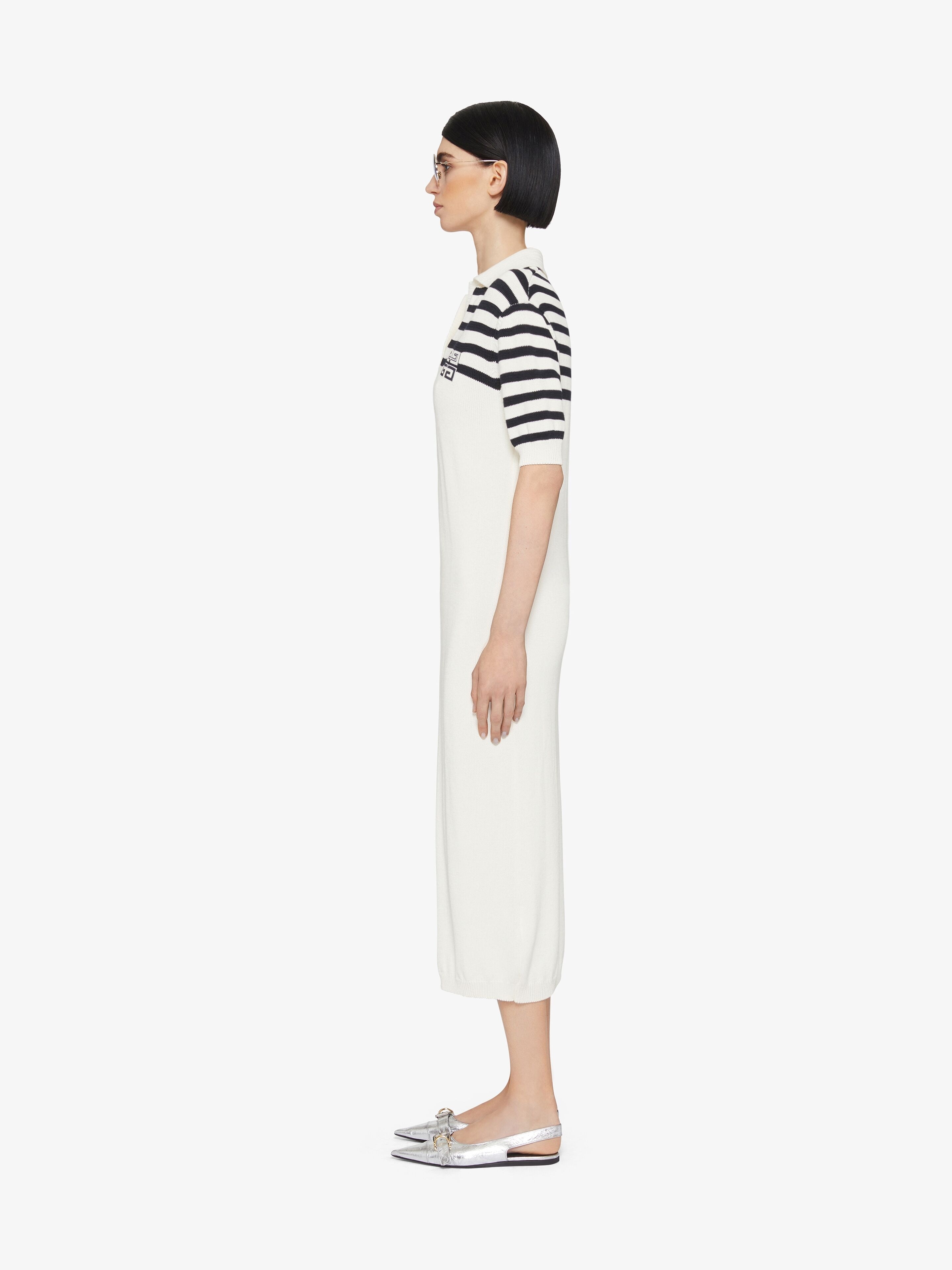 4G STRIPED POLO DRESS IN WOOL AND CASHMERE - 3