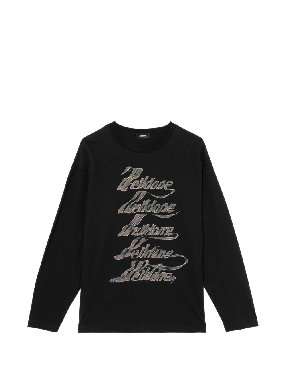 logo-print long-sleeved T-shirt - 1