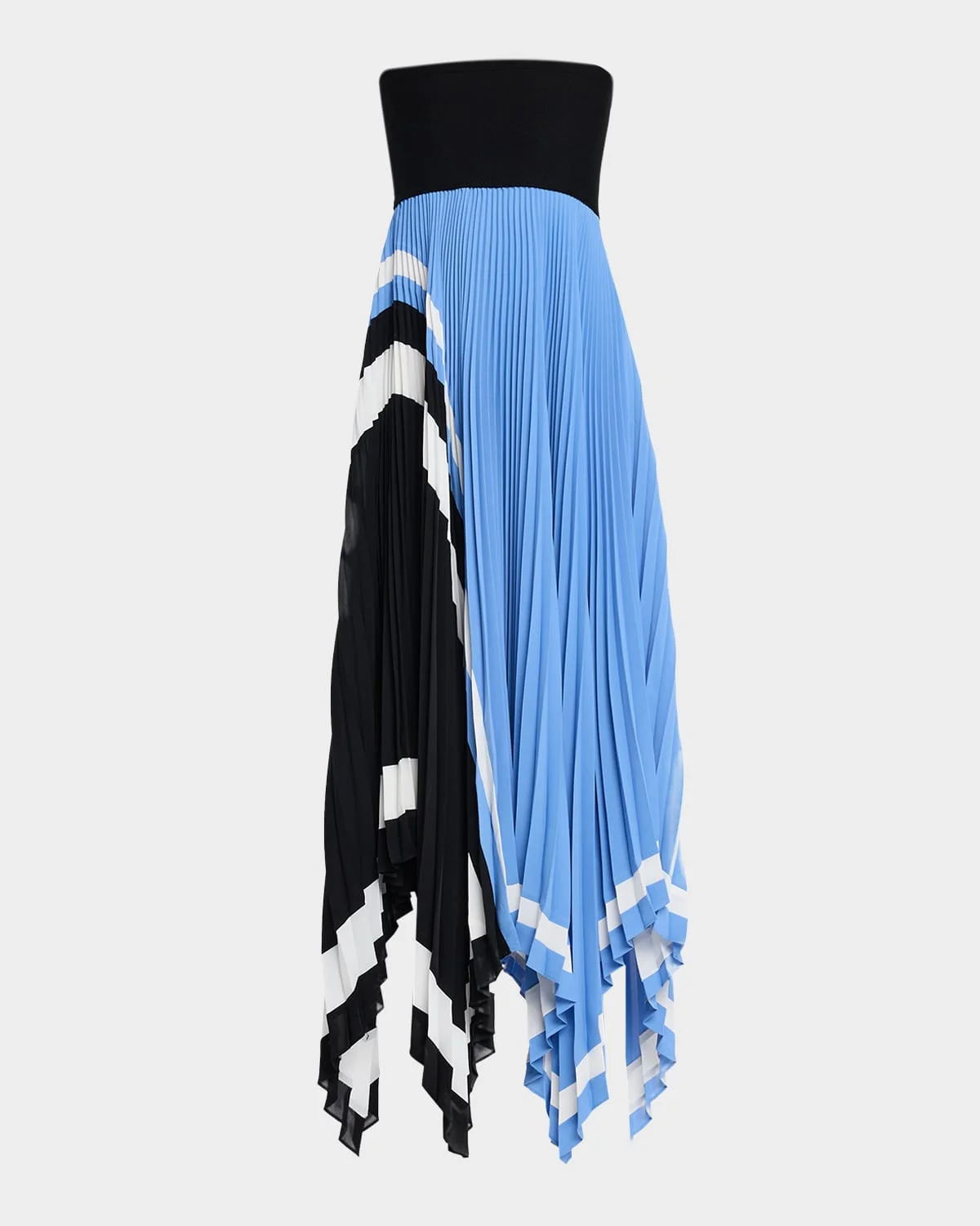 Fia Strapless Pleated Handkerchief Maxi Dress - 1