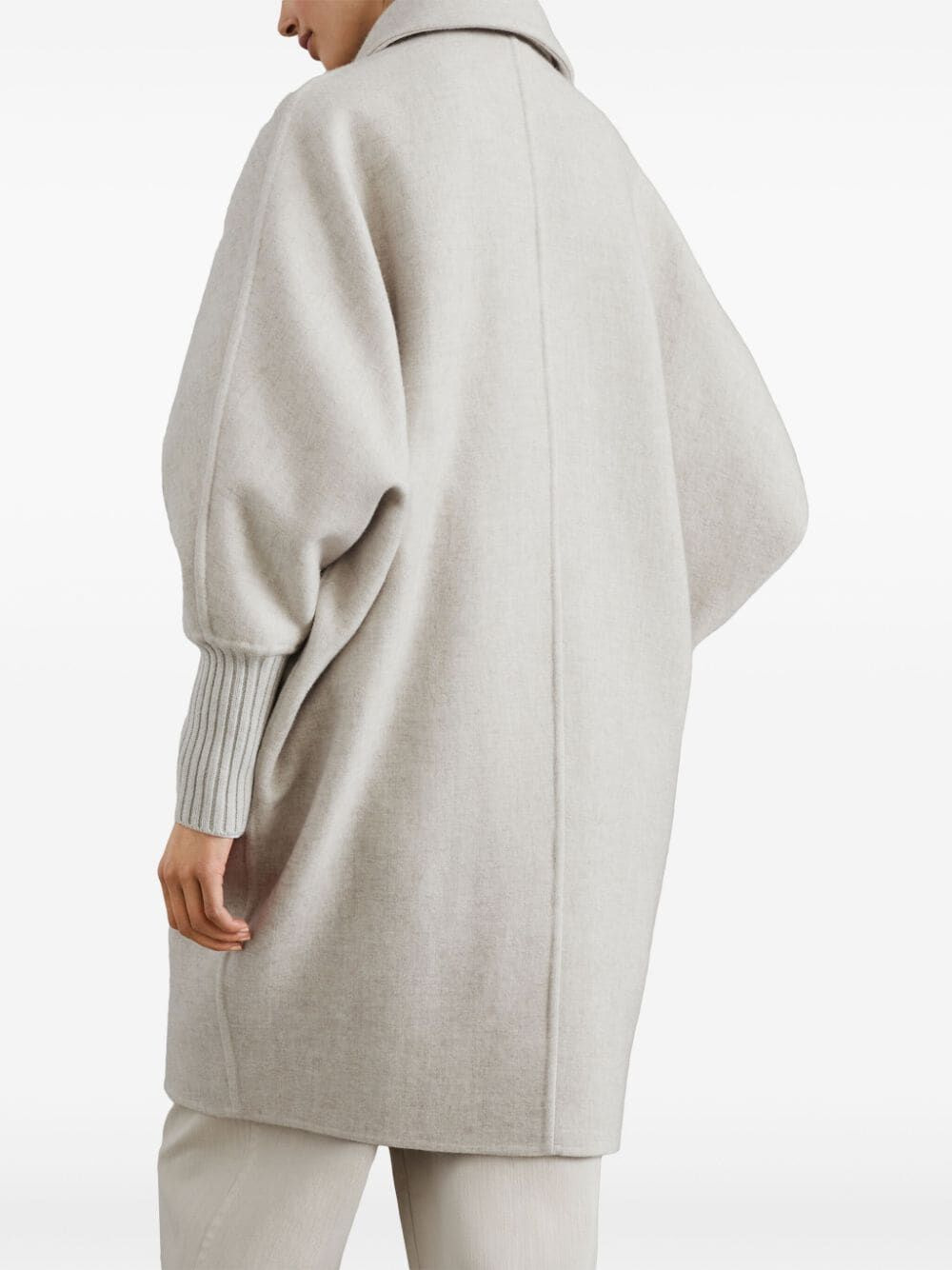 Brunello Cucinelli Women Over Peacoat Overcoat - 7