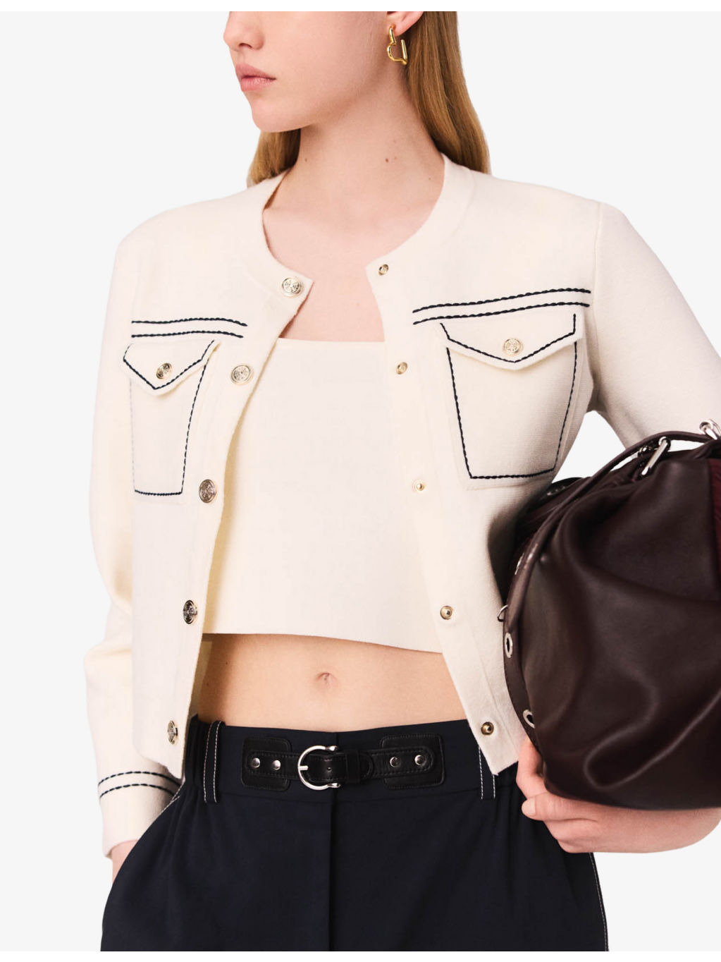 Topstitched Flap-Pocket Cotton-Blend Jacket - 4