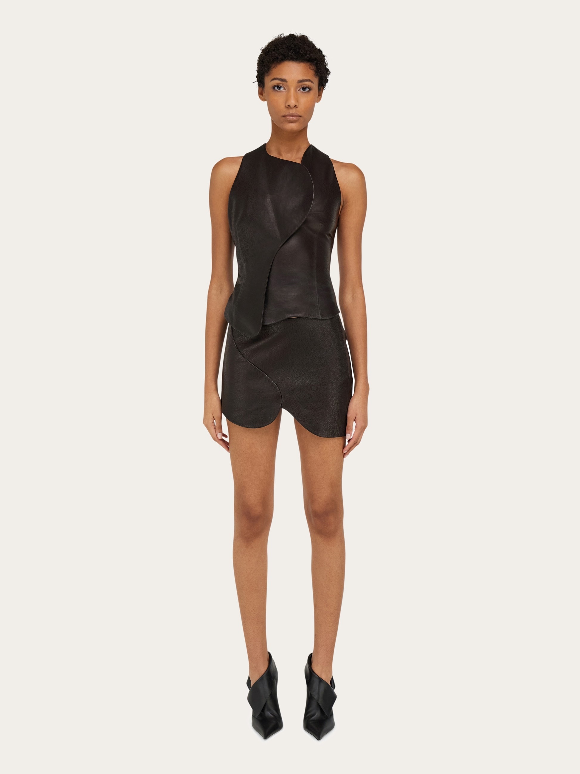 Leather gilet - 6