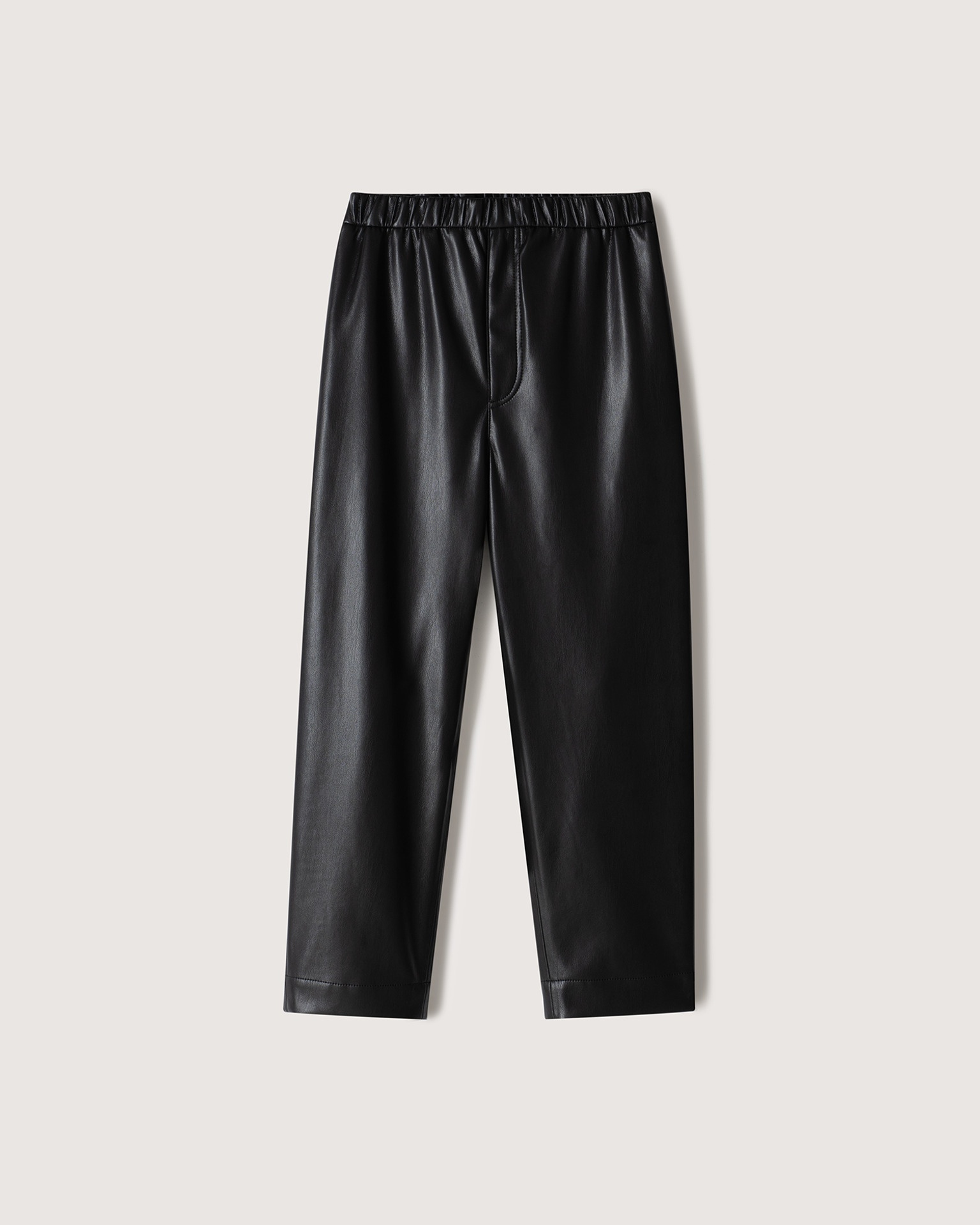 GABE - Vegan leather pants - Black - 1