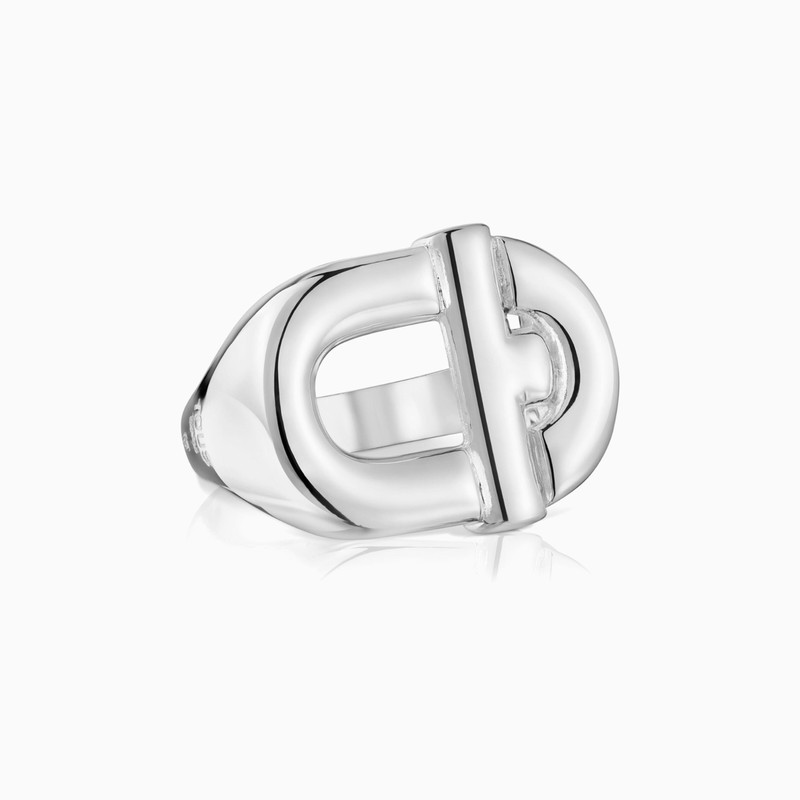 TOUS Manifesto Man Signet ring in silver outlook