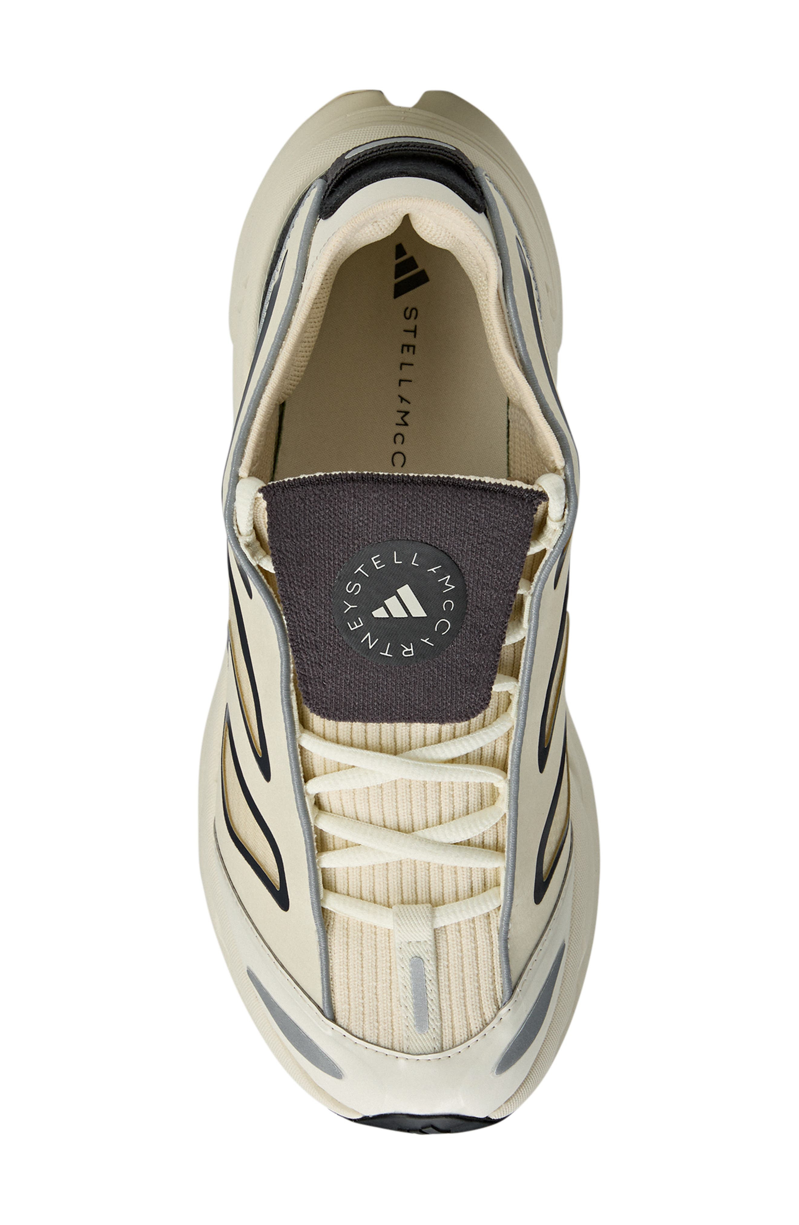 adidas by Stella McCartney Adistar Running Shoe in Almond/Almond/Black at Nordstrom - 4