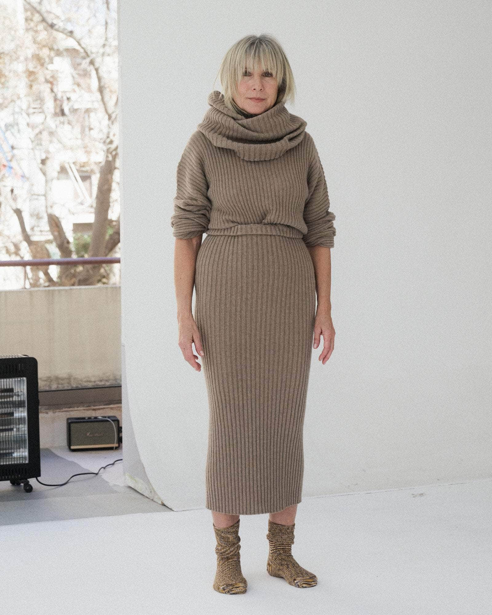 Kai Skirt - Recycled Cashmere Rib - 4