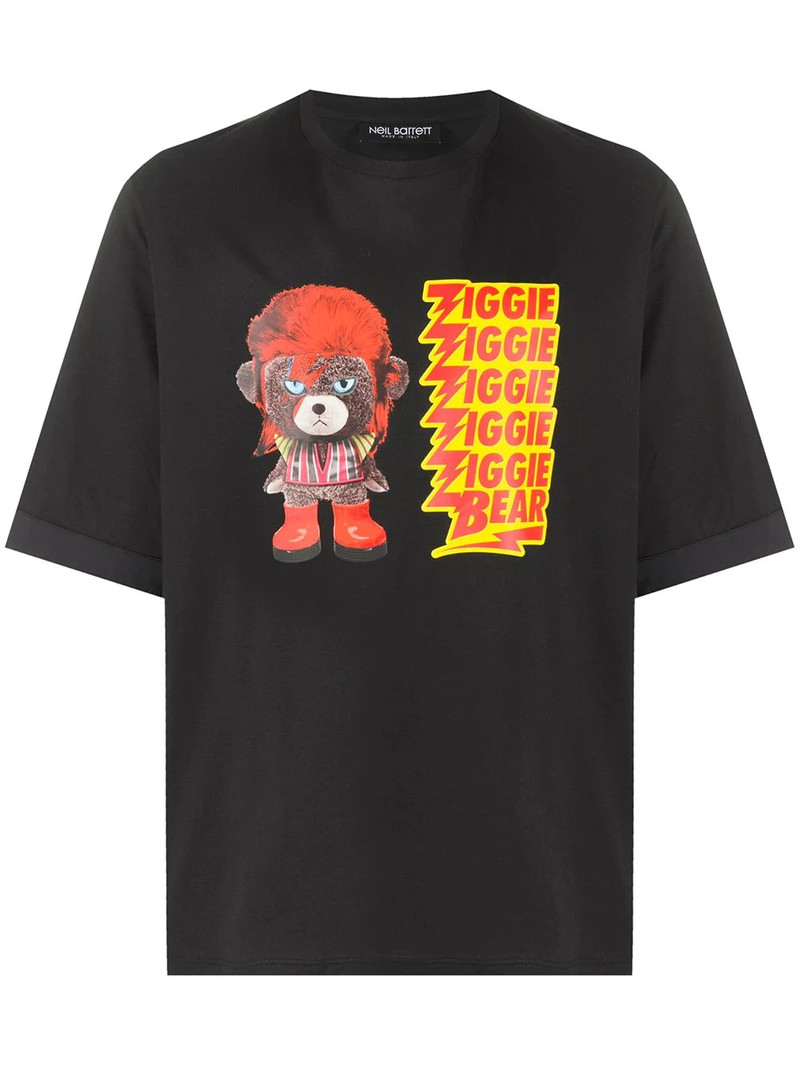 Ziggie 곰 인쇄 코튼 티셔츠 1