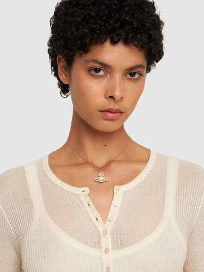 Vivienne Westwood Norabelle crystal pendant necklace outlook