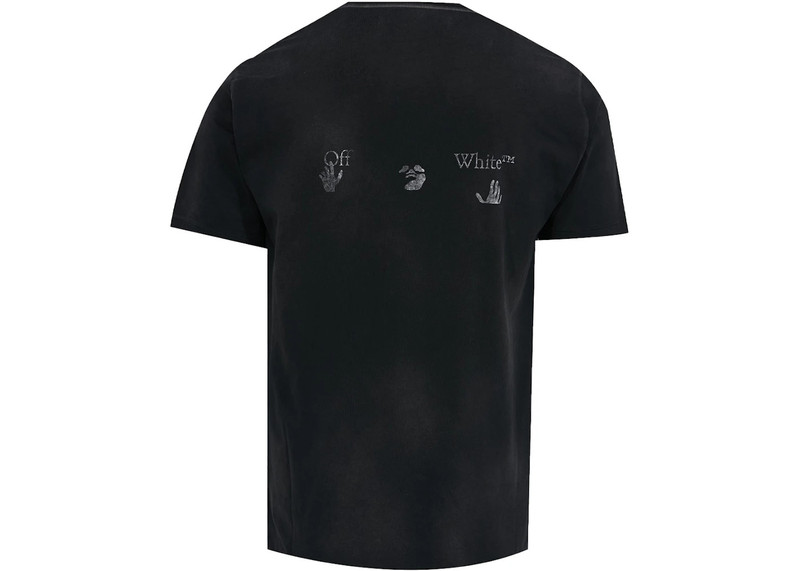 Off-White OFF-WHITE Slim Fit Drowning Logo Vintage T-Shirt Black outlook