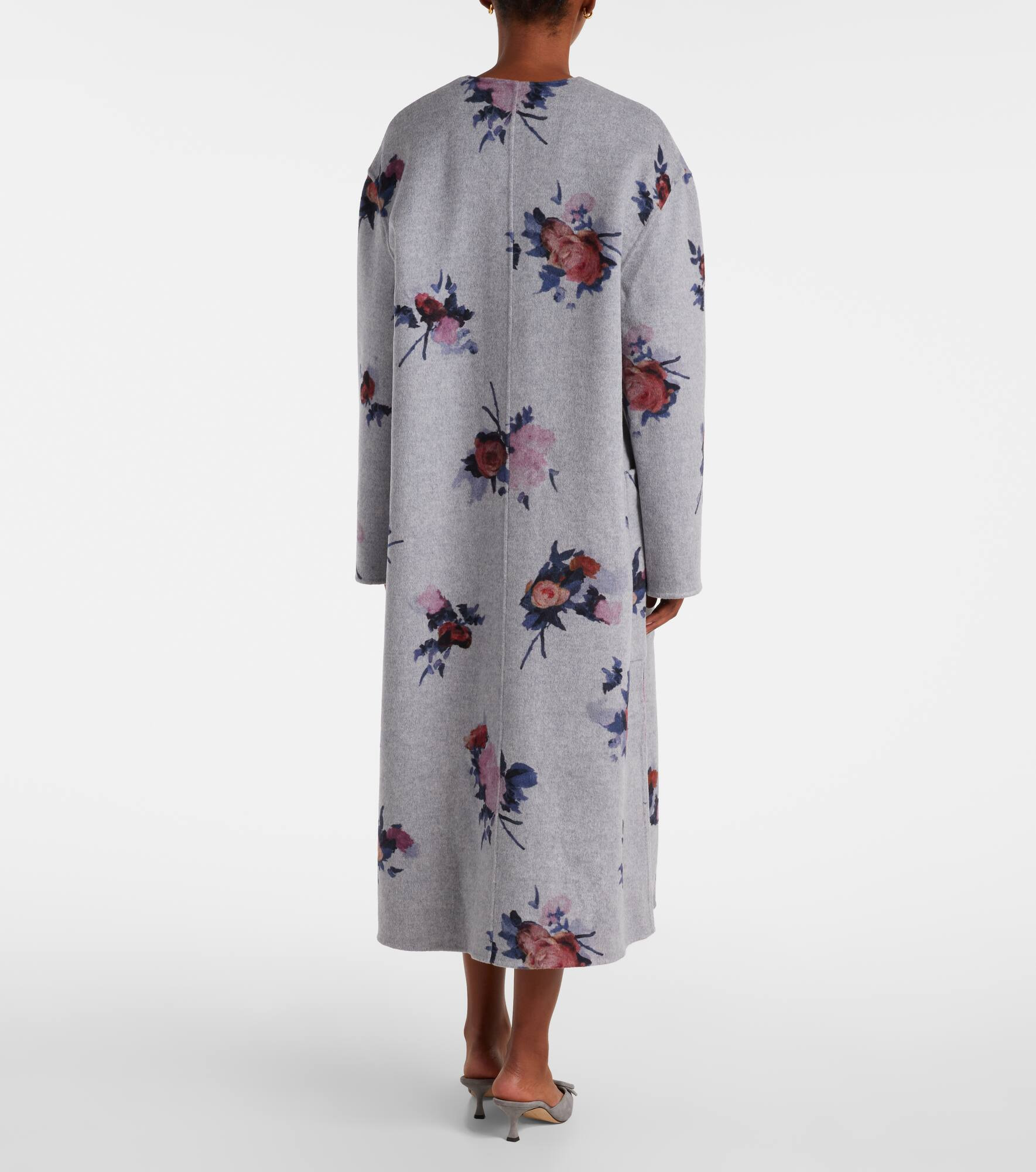 Floral wool coat - 3