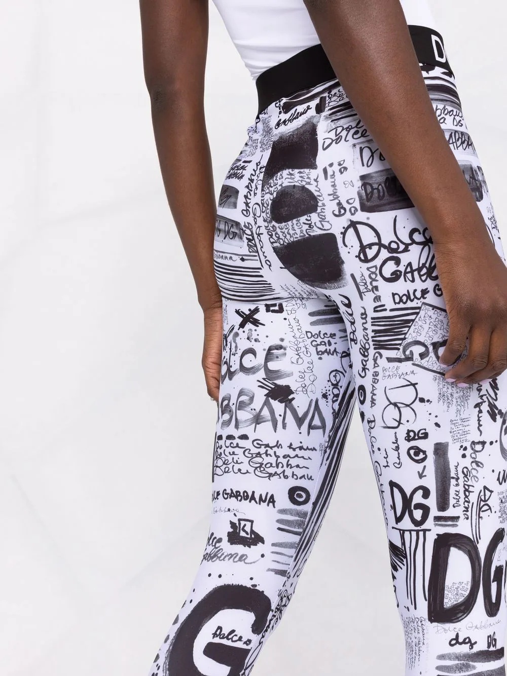 graffiti-print leggings - 3