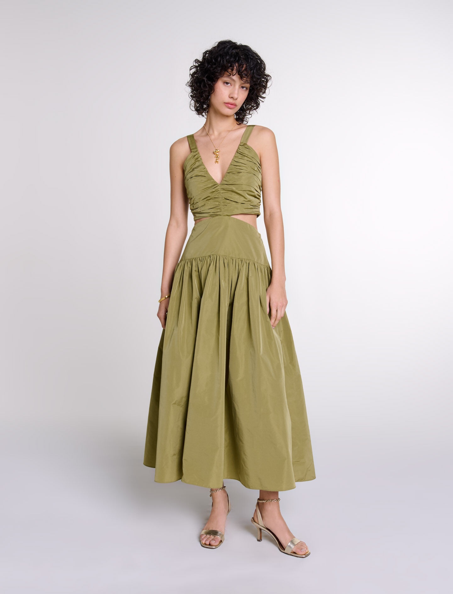Cutaway taffeta dress - 2