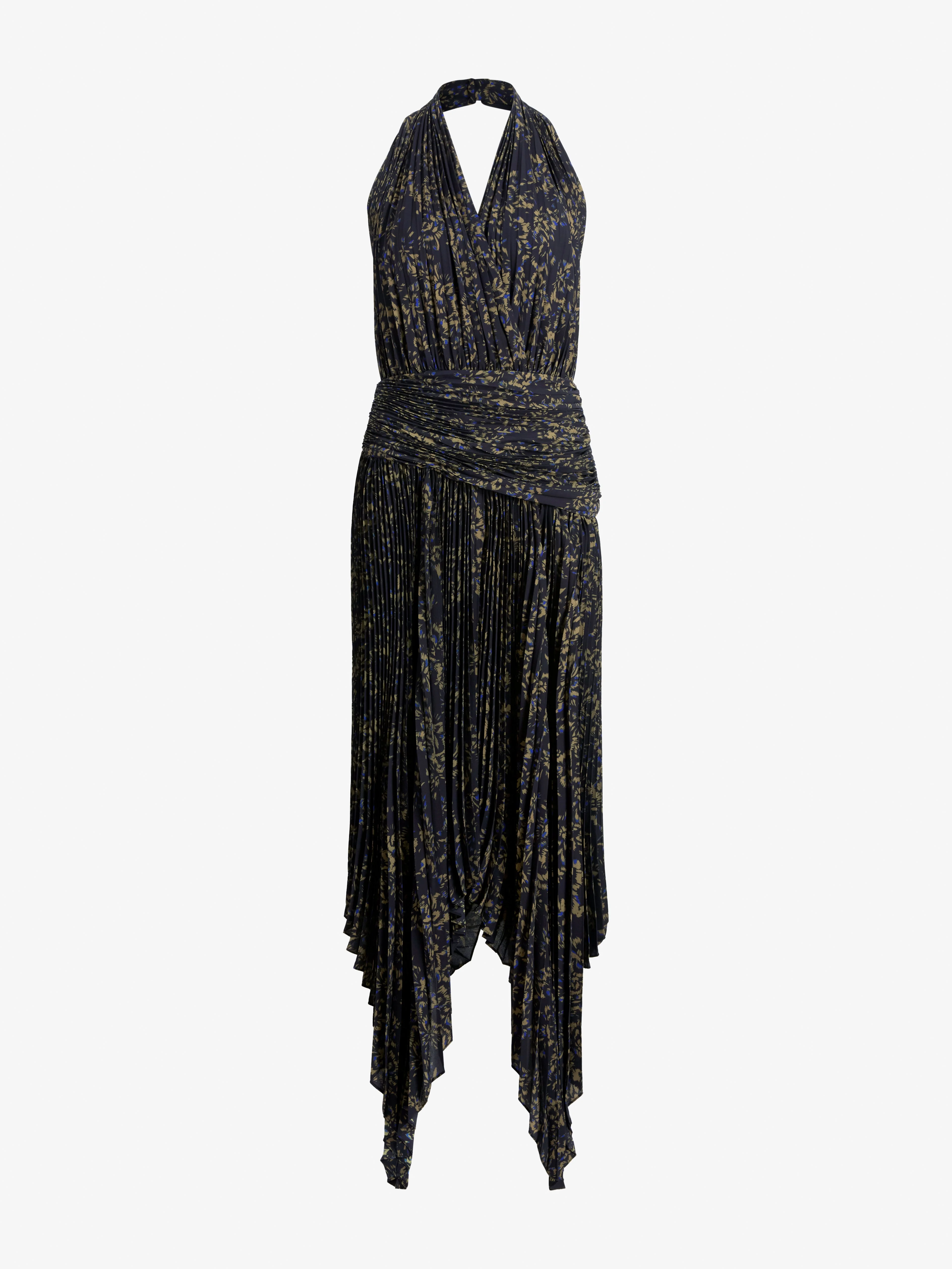 Paulina Dress in Pleated Georgette - 1