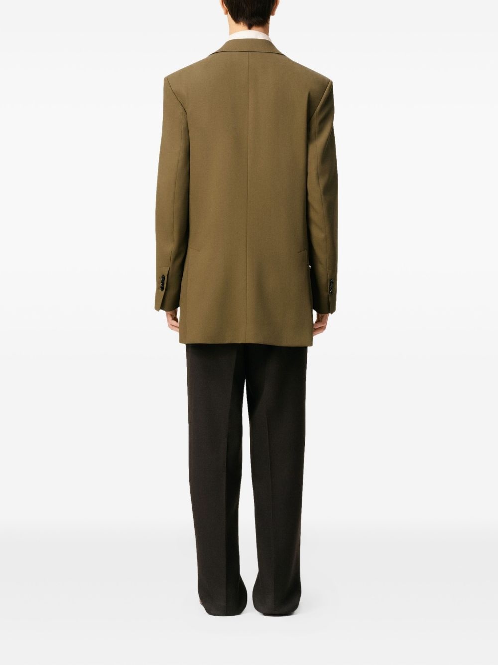 single-breasted wool jacket - 4