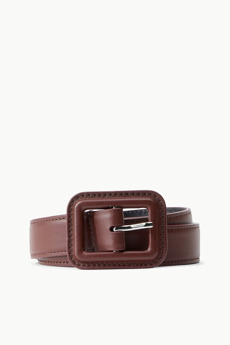 STAUD JEANS BELT MAHOGANY 1
