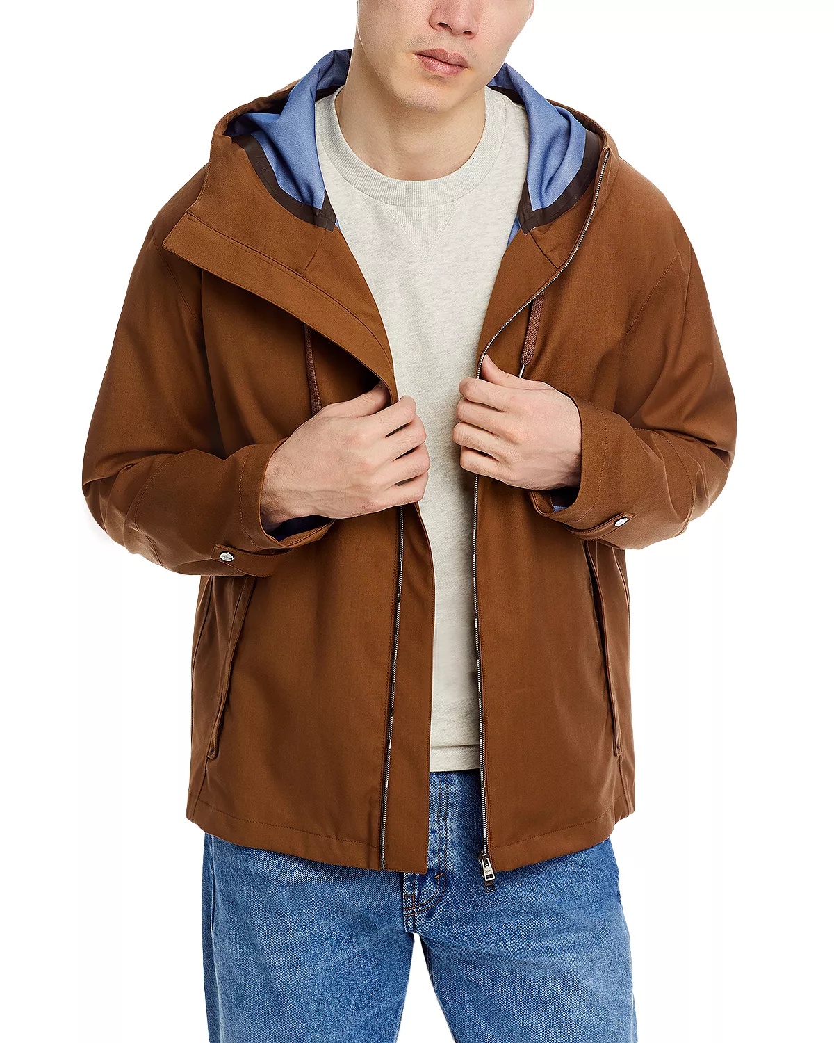 Hooded Zip Front Jacket - 2