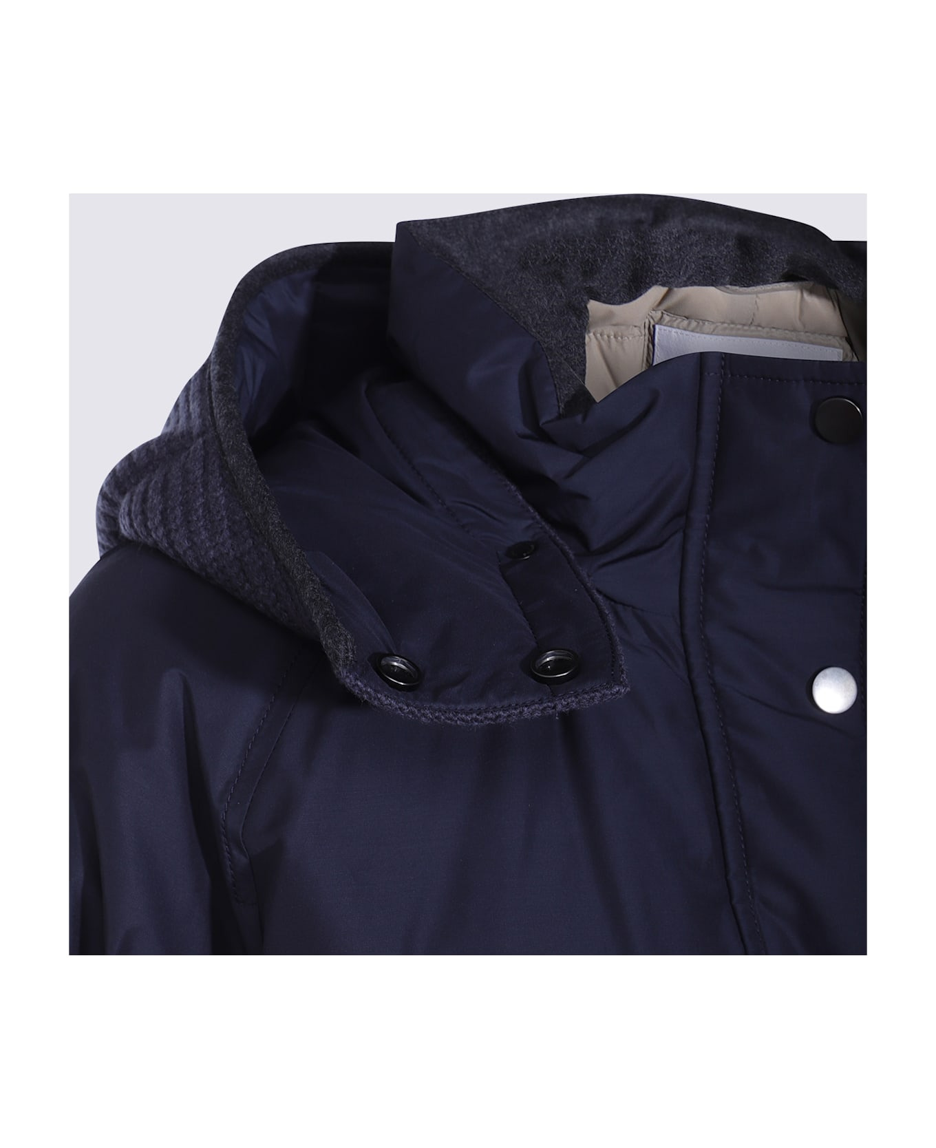 Navy Down Jacket - 4