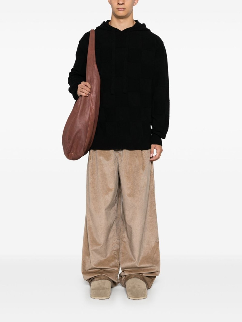 UMA WANG checkerboard hoodie outlook
