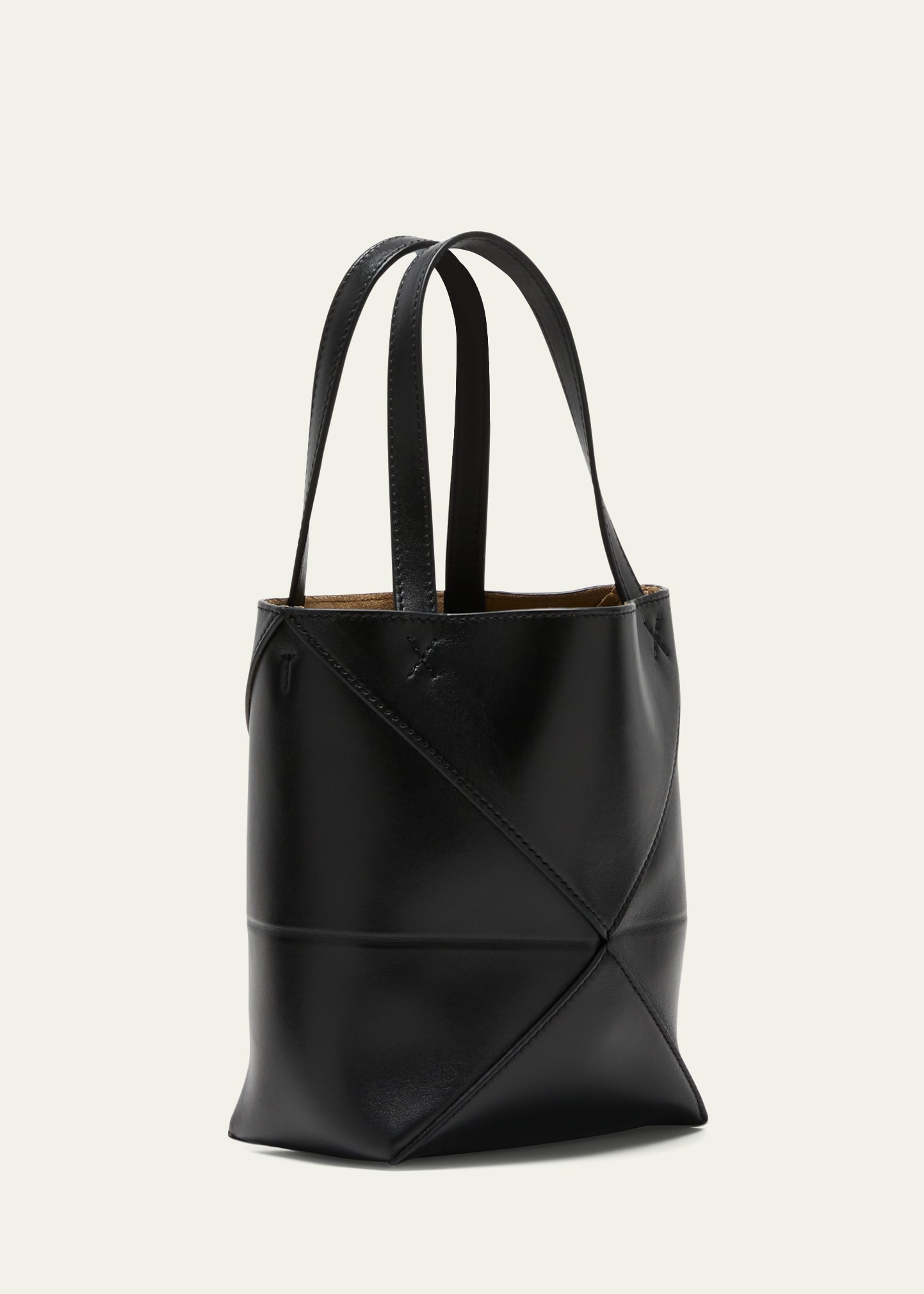 Puzzle Mini Leather Top-Handle Bag - 3