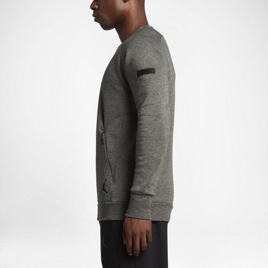 Air Jordan Icon Fleece Men's Sweatshirt 'Grey' 802185-355 - 6