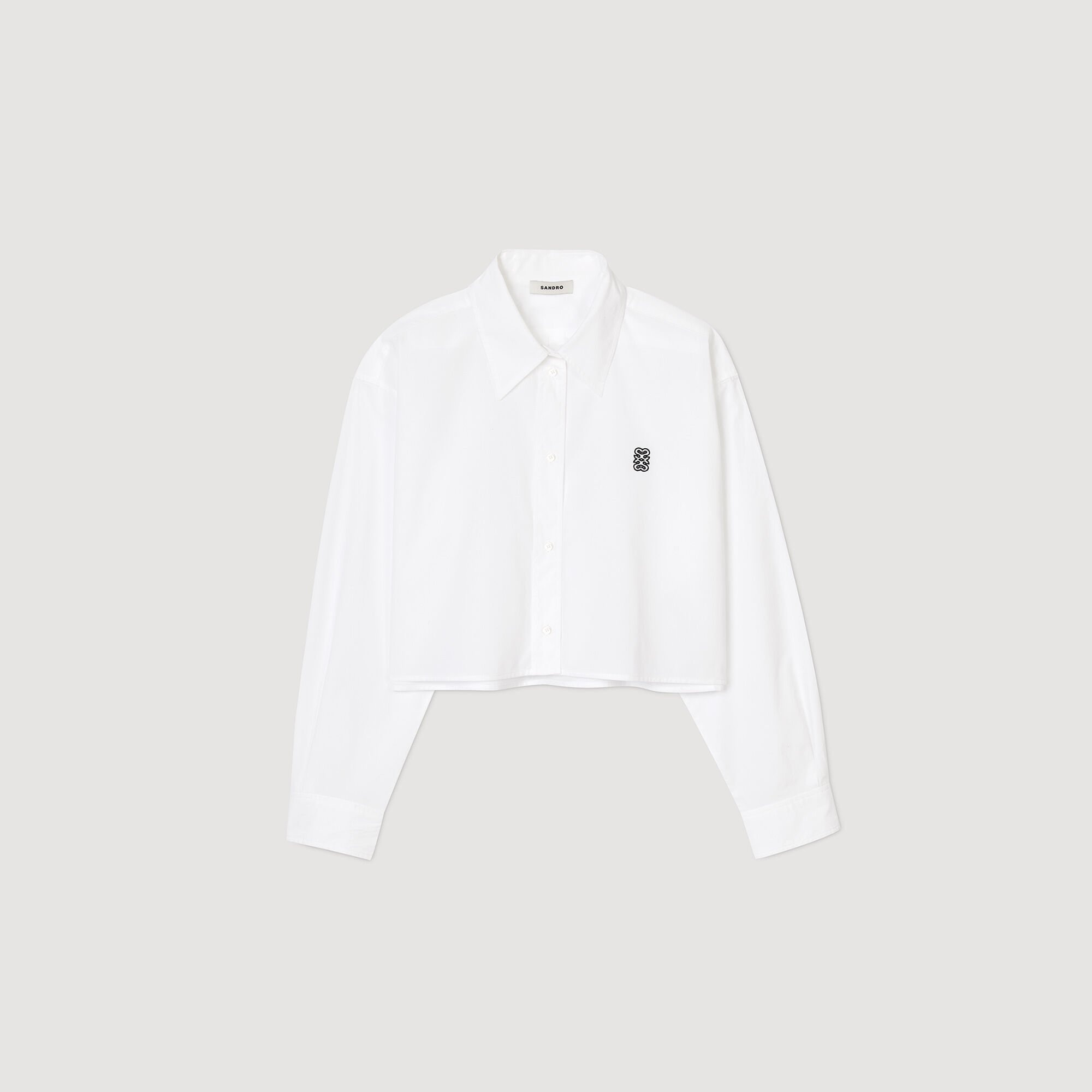 CROPPED POPLIN SHIRT - 1