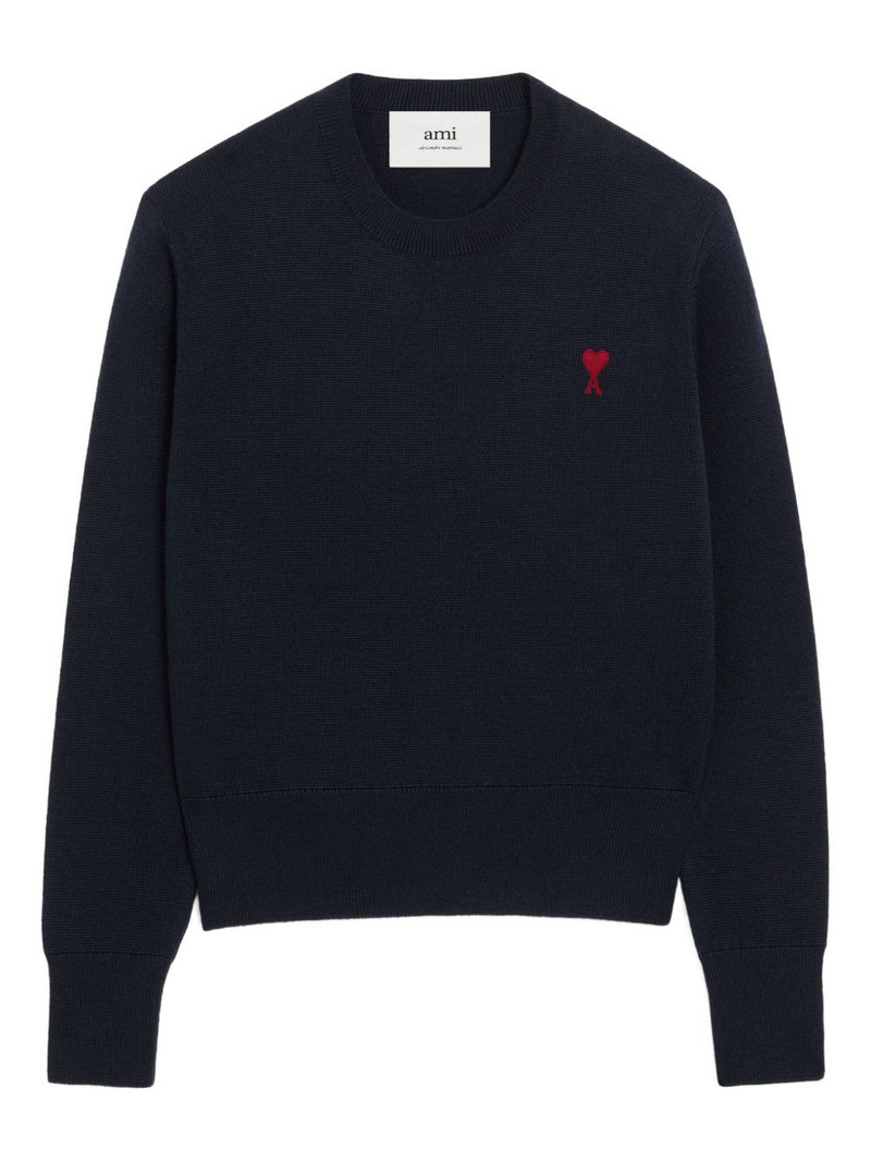 Ami Paris Sweaters Blue Wool 1