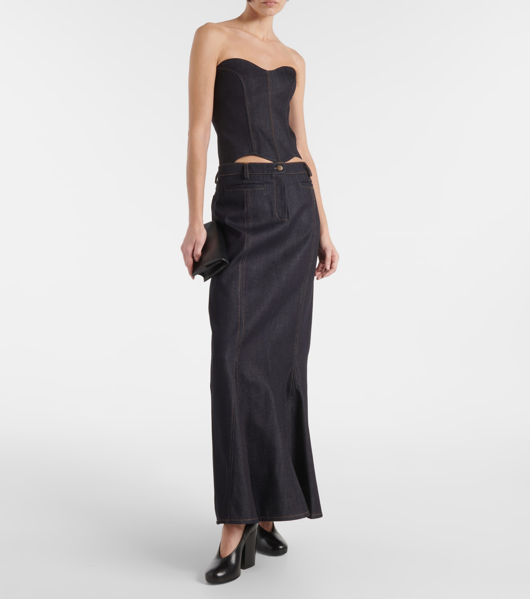 Alis denim maxi skirt - 2