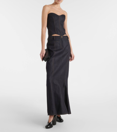 AYA MUSE Alis denim maxi skirt outlook