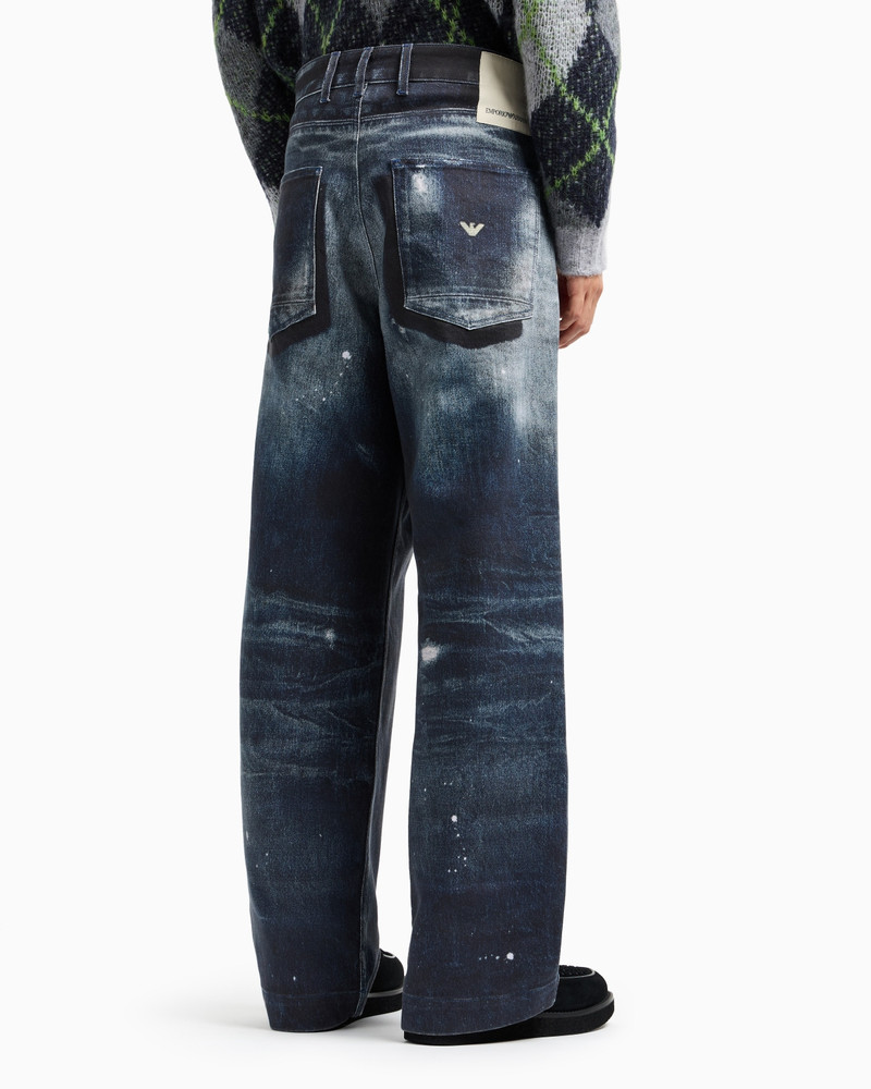 NEW YORK CAPSULE COLLECTION JEANS IN PRINTED ORGANIC DRILL 3