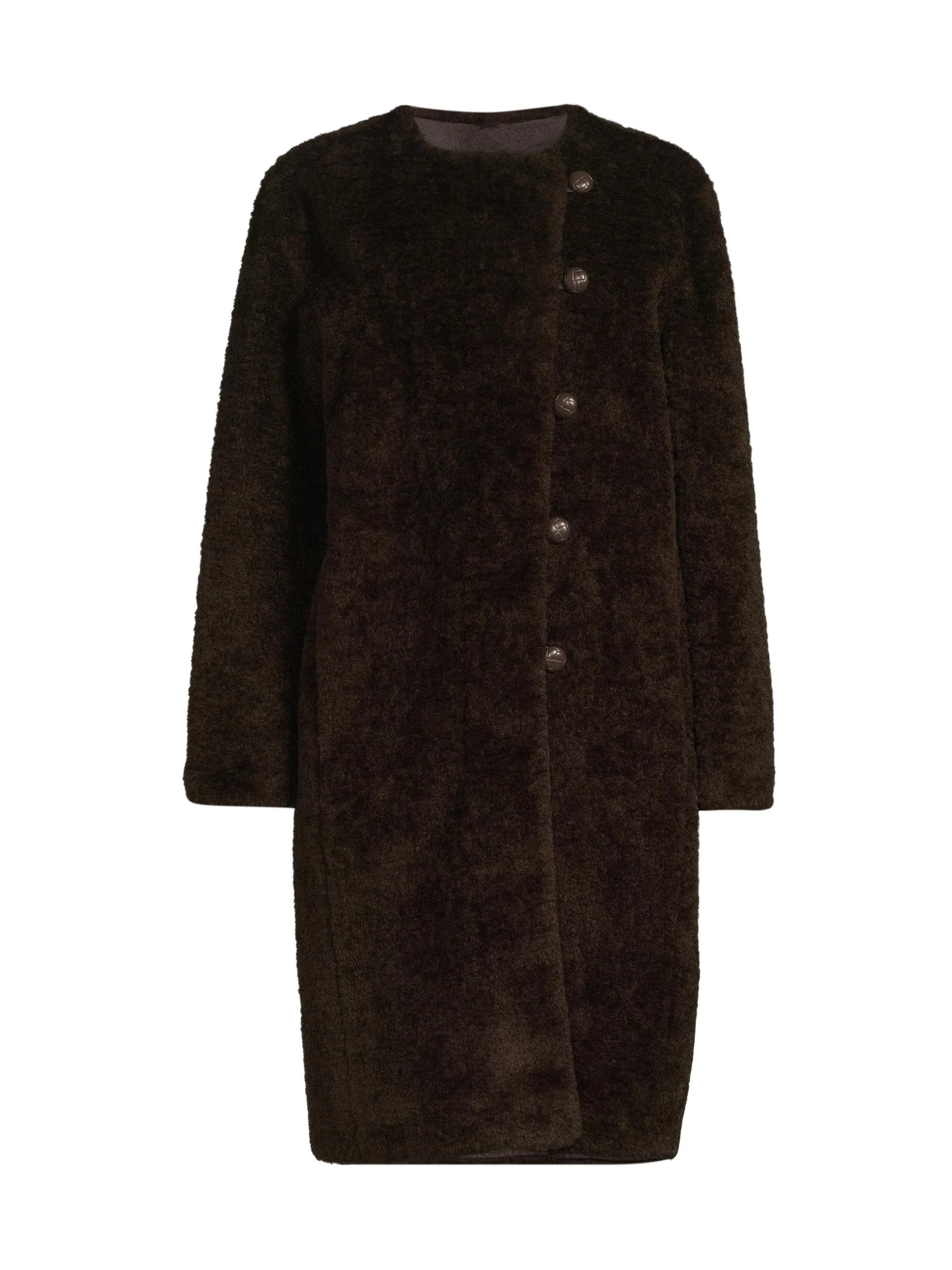 Women's Sami Faux-Shearling Coat - Espresso - 1