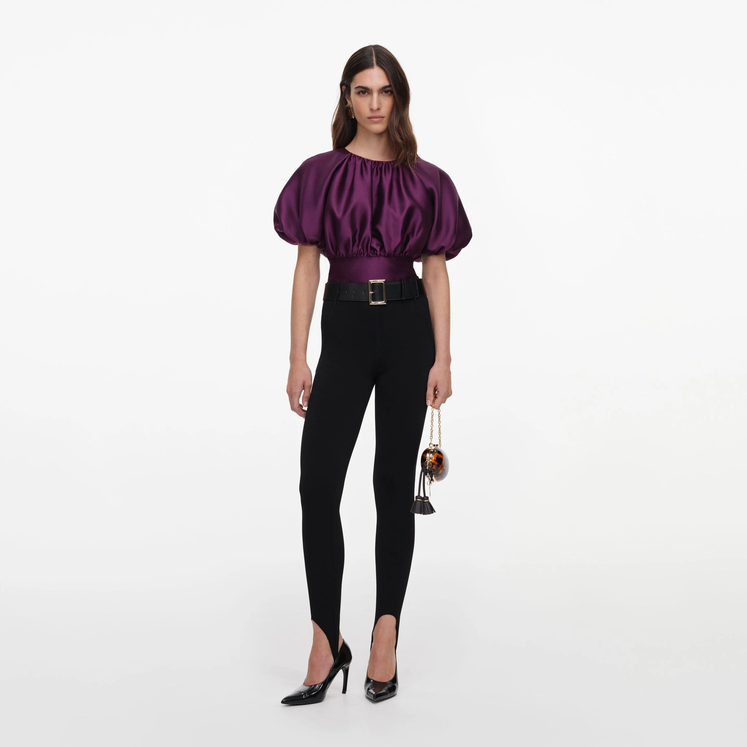 Purple Taffeta Top - 1