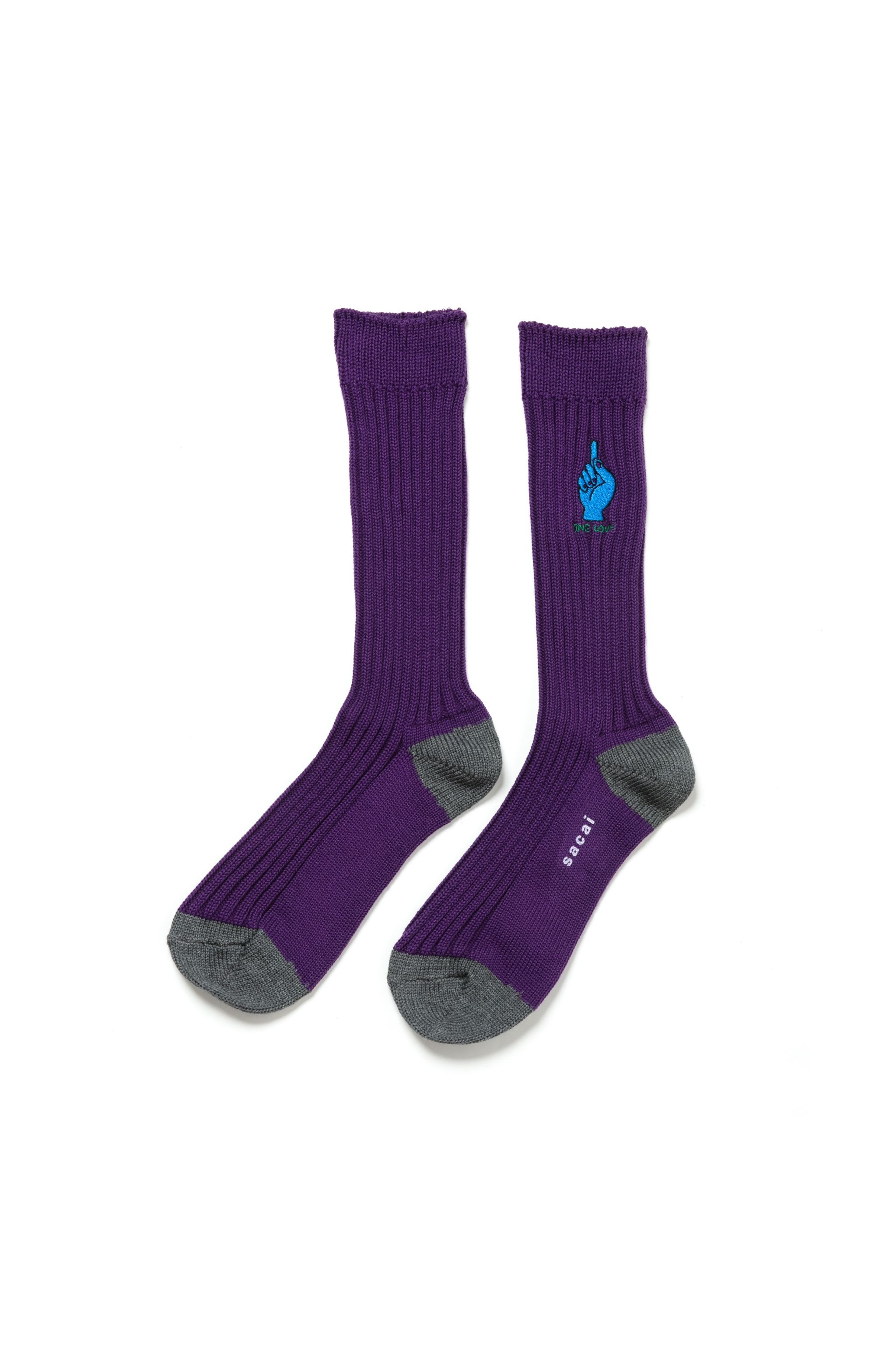 国内より1WEEK【sacai】sacaigonz Socks sacai sacai Gonz ONE LOVE Socks | sacai | REVERSIBLE