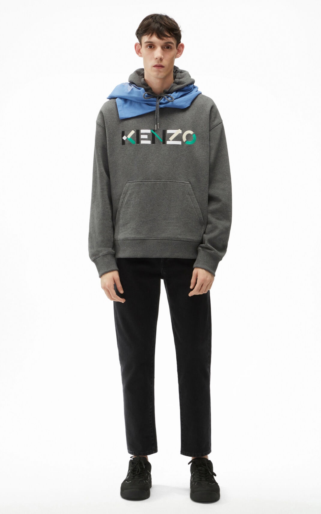 KENZO Logo oversized hooded sweatshirt - 4