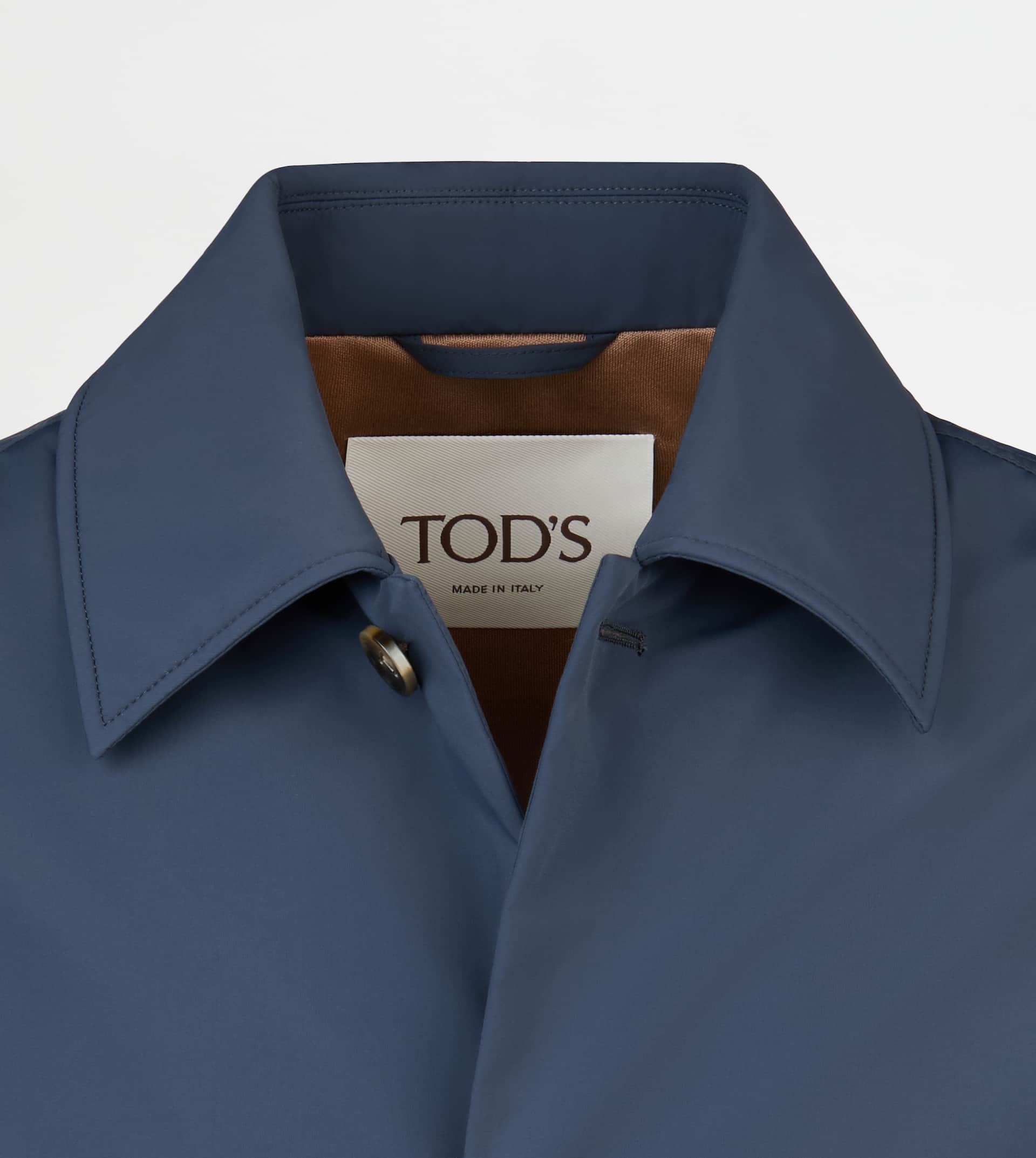 SHIRT JACKET IN TECHNICAL FABRIC - BLUE - 7