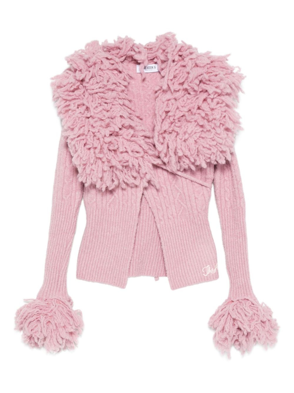 cable-knit cardigan - 1