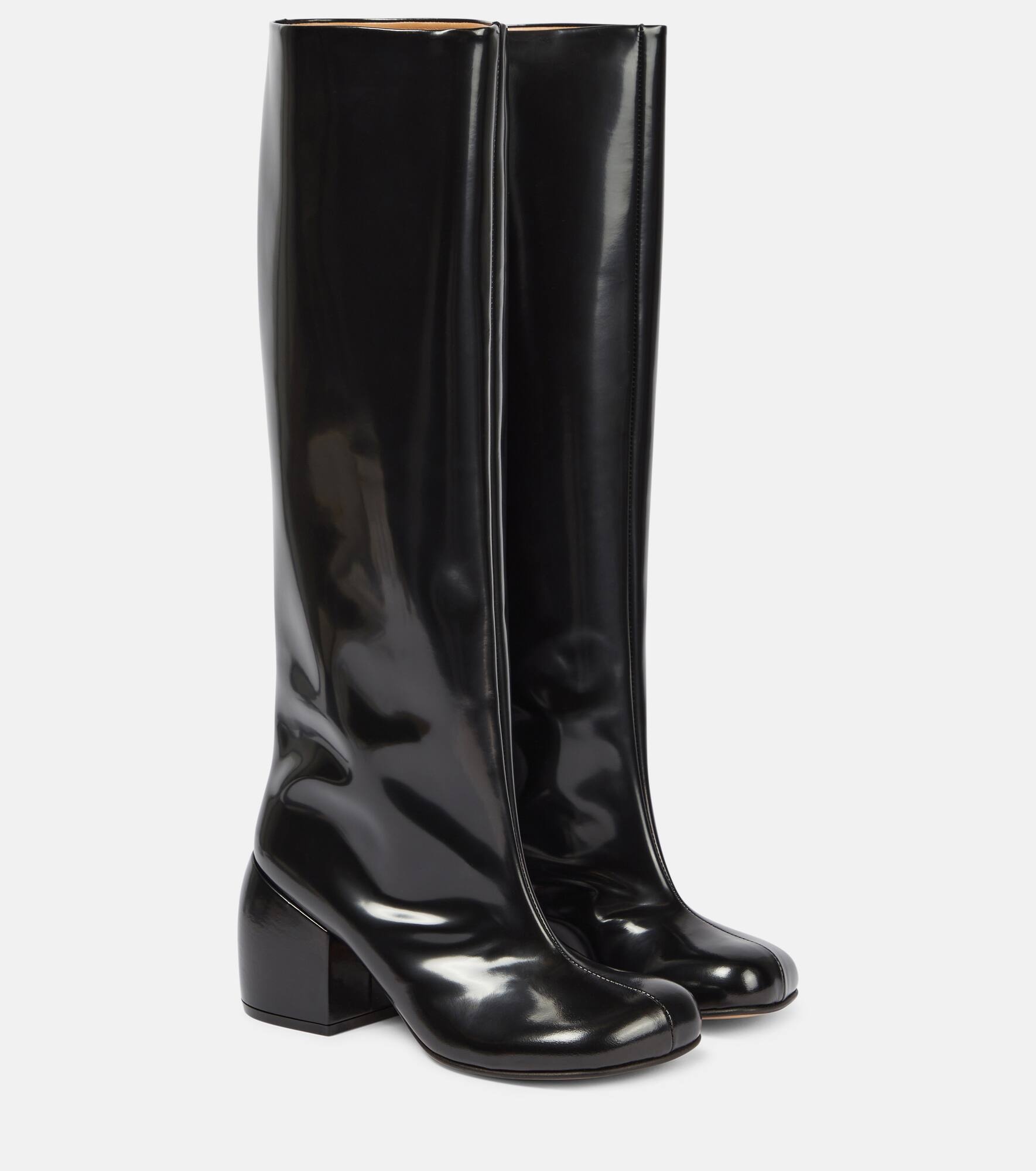 Leather knee-high boots - 1