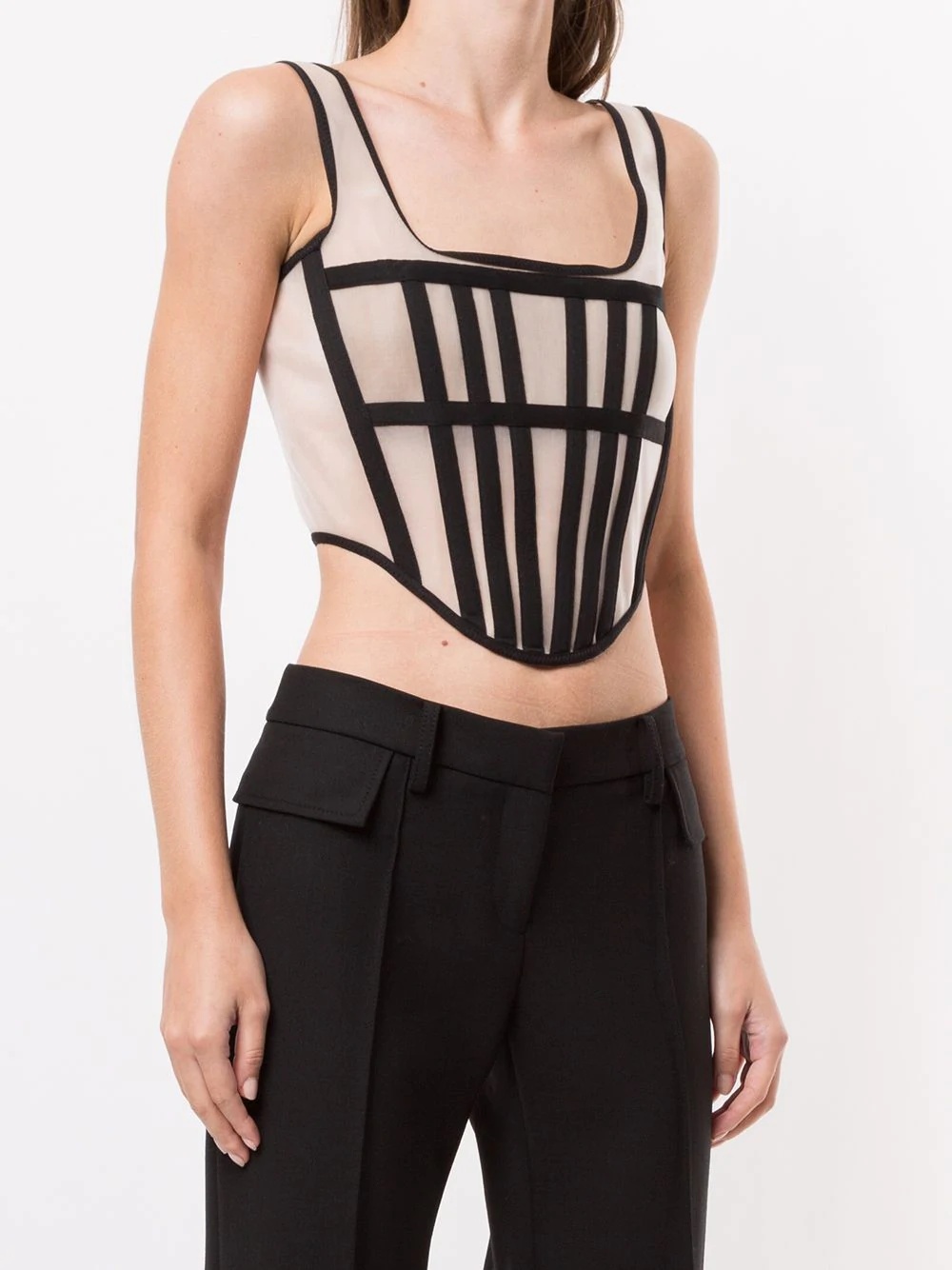 Dion Lee - Pre-order, Drop 1, Spacer Knit Corset, Black - 3