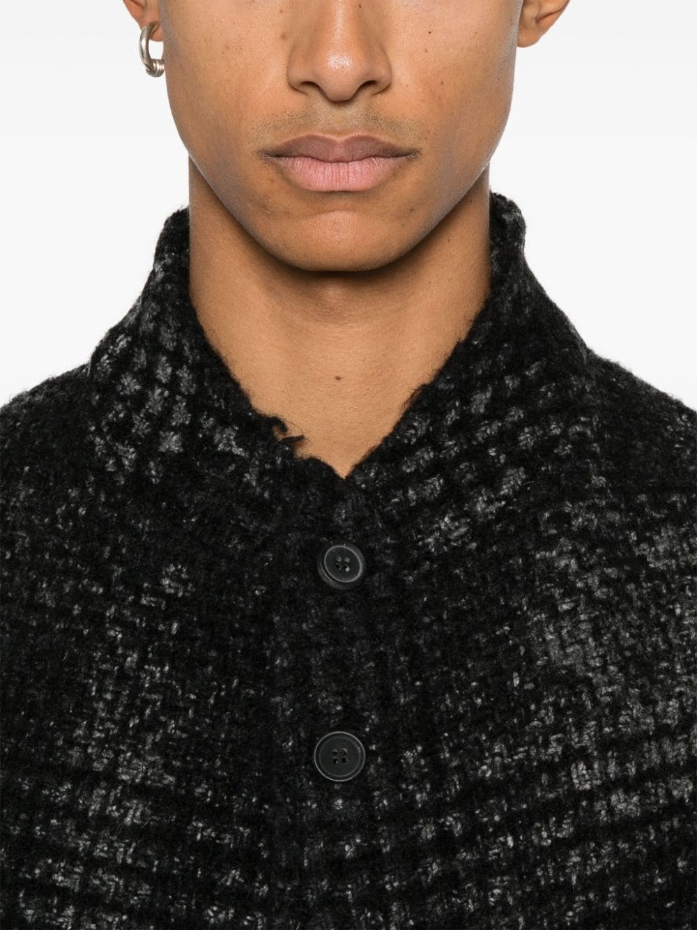intarsia-knit jacket - 5