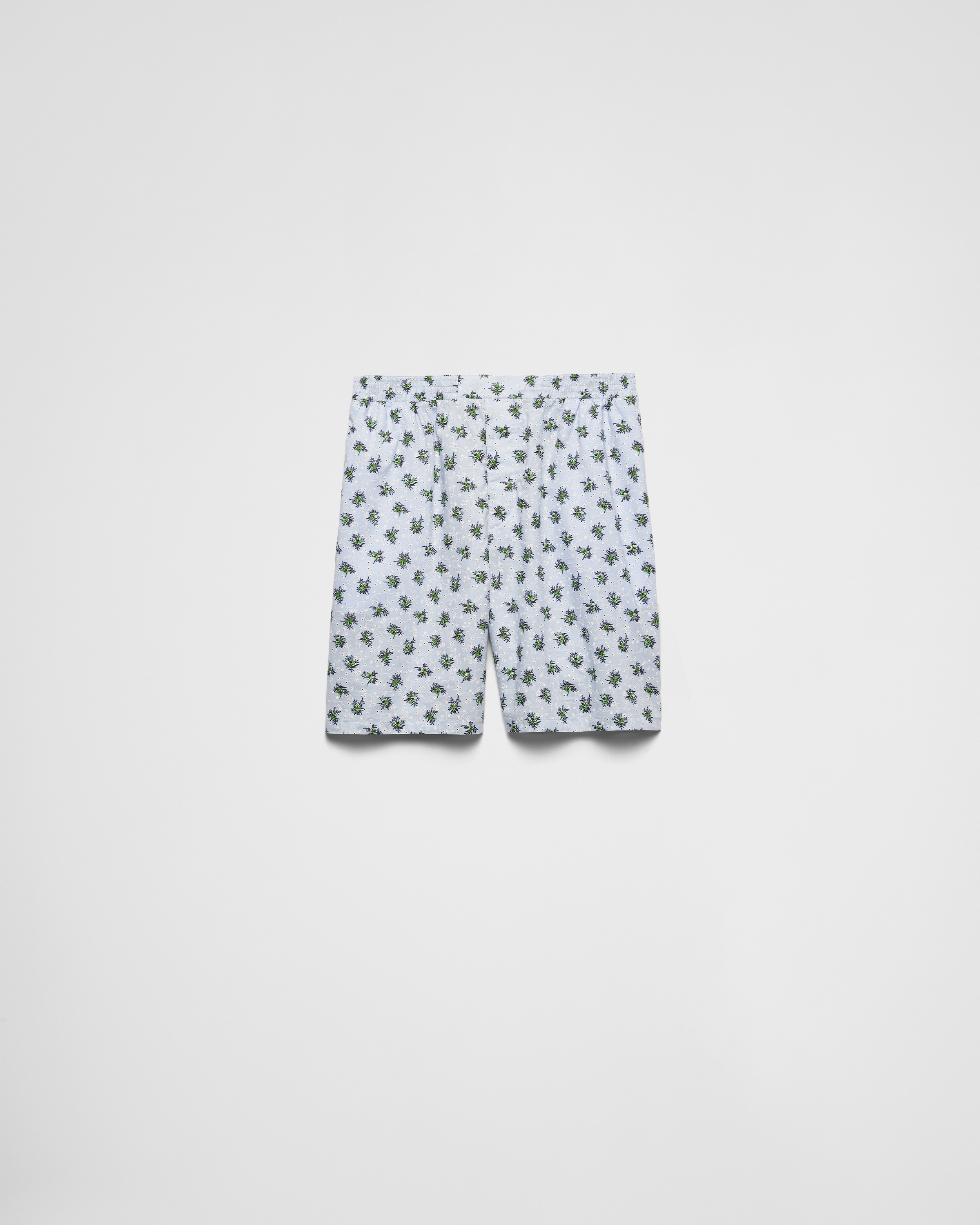 Printed cotton Bermudas - 1