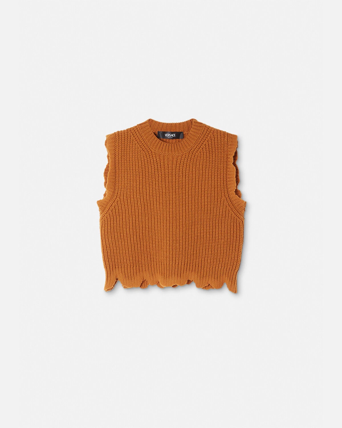Distressed Knit Crop Top - 1