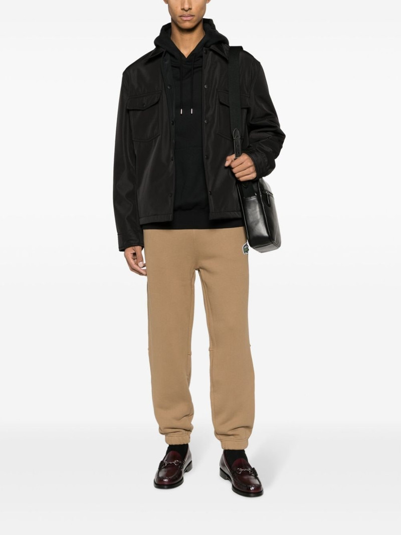 LACOSTE logo-patch cotton track pants outlook